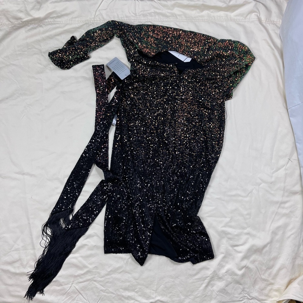 Dress the Population - Caro - Gold Multi - Picture 6 of 9